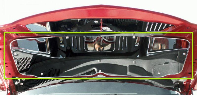 Polished Stainless Hood Panel 05-10 Magnum,Charger,Chrysler 300